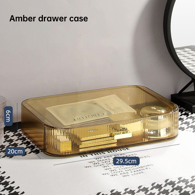 Cosmetics Storage Box Desktop Dressing Table Acrylic Drawer Type Lipstick Skincare Product Shelf