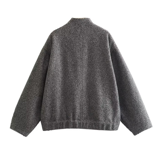 Hot Sale Solid Color Match All Winter Jacket Coat Women Outwear Clothing Tops