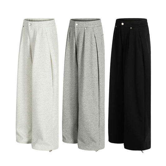 Wide leg casual pants