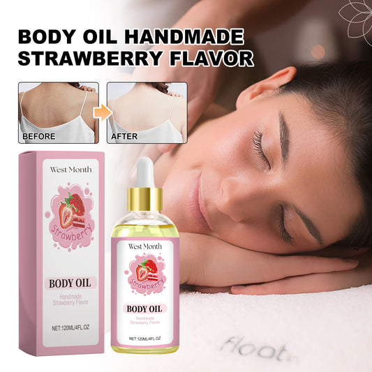 Strawberry Body Care Oil Moisturizes Tender And Firming Skin Full Body Massage Body Care