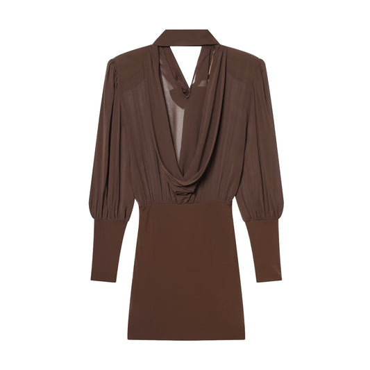 Chic Casual Patchwork Mini Dress for Women Fashionable and Trendy Design