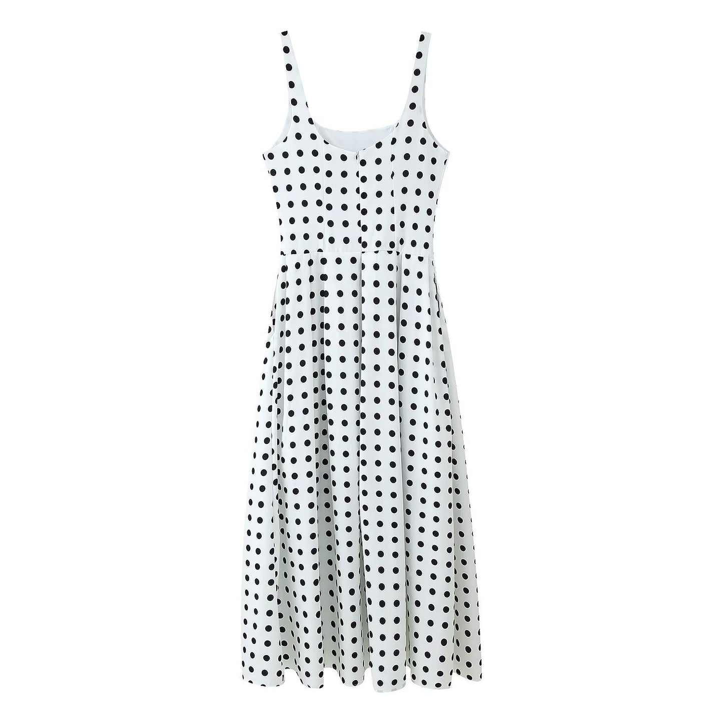 Women's clothing European and American storm points waist collection suspender dress