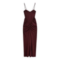 Wrinkled corset dress for women in summer