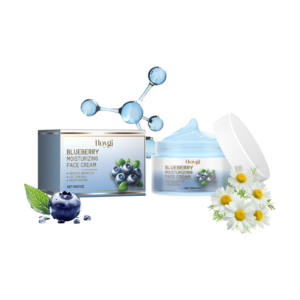 HOYGI Blueberry Facial Care Facial Skin Deep Cleansing Anti-Wrinkle Skin Care Essence Beauty Brightening Cream