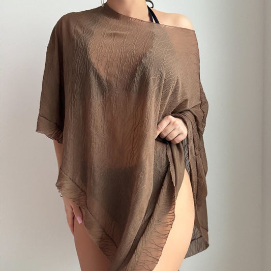 Brown top swimsuit