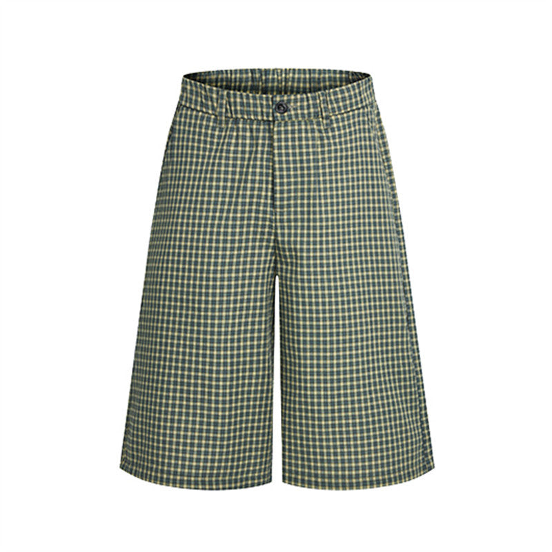 Plaid casual shorts