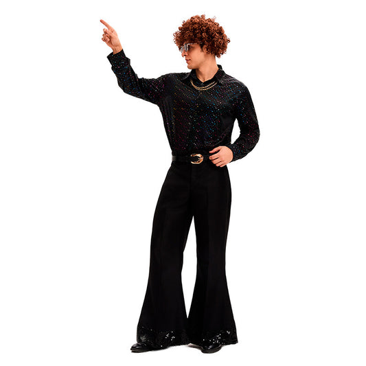 Retro Disco Costume Set for Men 70s 80s Hippie Party Stage Performance Wear