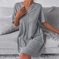 Commuter simple dress summer loose comfortable nightdress women