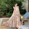 designer runway tank dresses for women traf zevity loose floral print summer party evening festival beach lady dress vestido