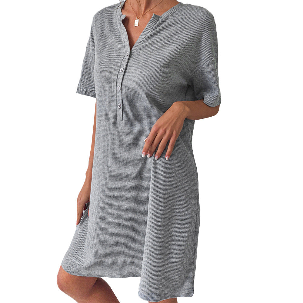Commuter simple dress summer loose comfortable nightdress women