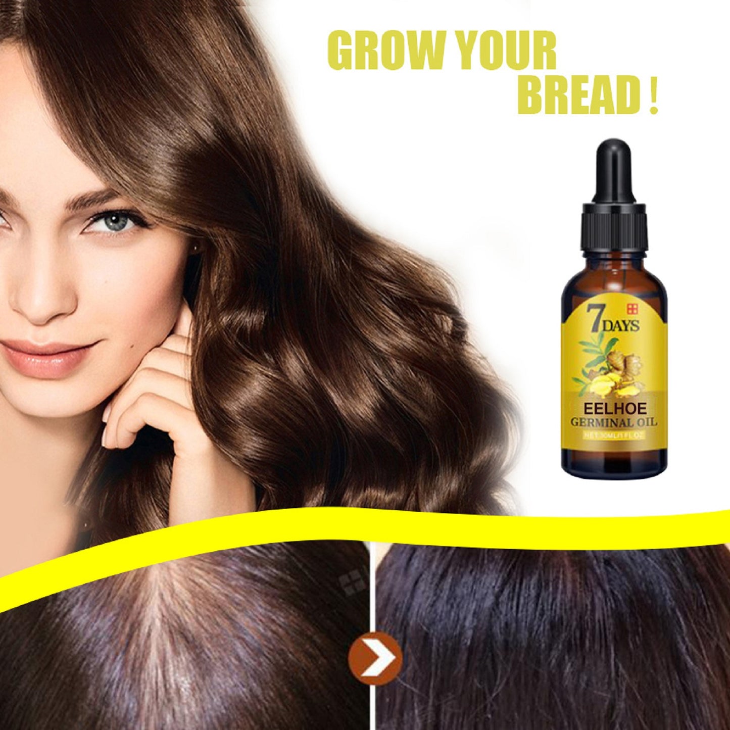 बालों को पोषण और नमी देने वाला अदरक हेयर केयर सॉल्यूशन बालों को स्थिर करने और झड़ने से रोकने के लिए