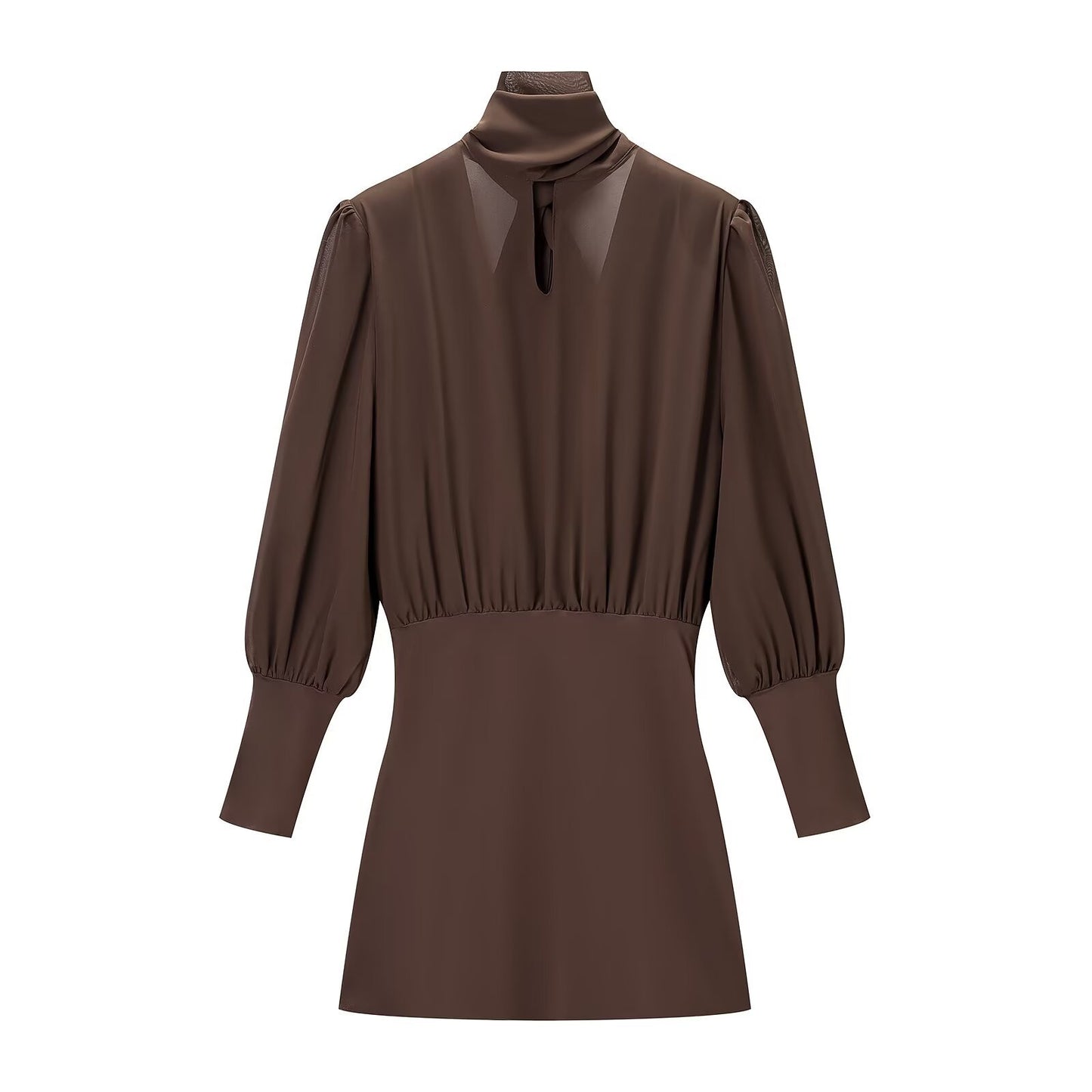 Chic Casual Classic Patchwork Mini Dress Fashionable Women's Dress