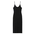 Hot girl knitted camisole wrapped buttocks long skirt