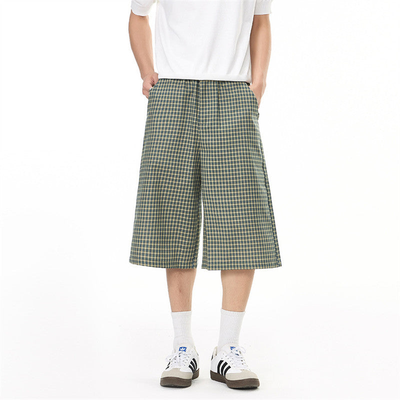 Plaid casual shorts