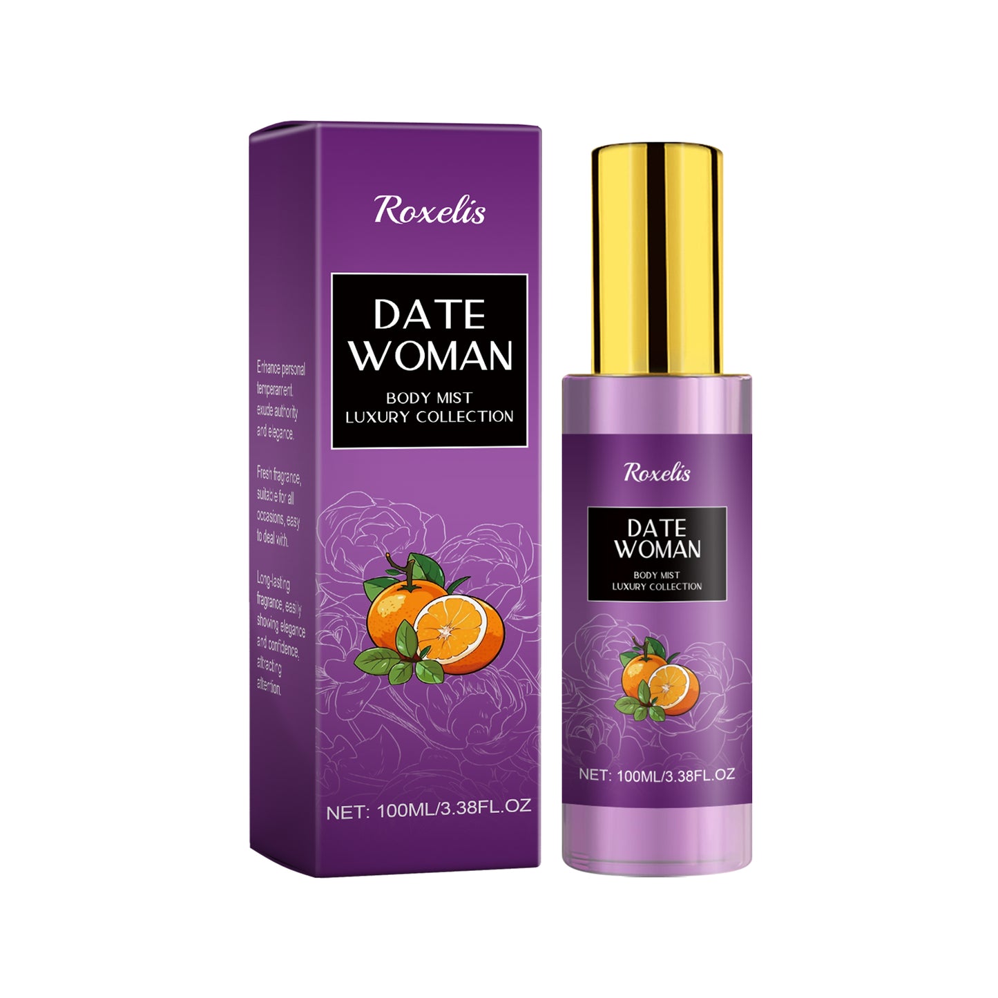 سبراي عطر للجسم برائحة تدوم طويلًا، دخان، مطر، حديقة، خشب، ورد، عطر خفيف محمول فاخر
