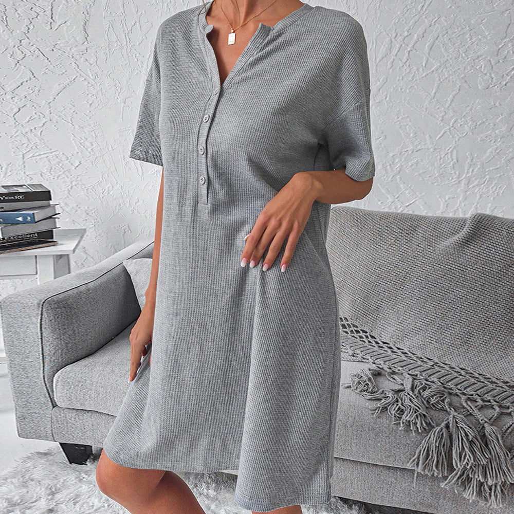 Commuter simple dress summer loose comfortable nightdress women