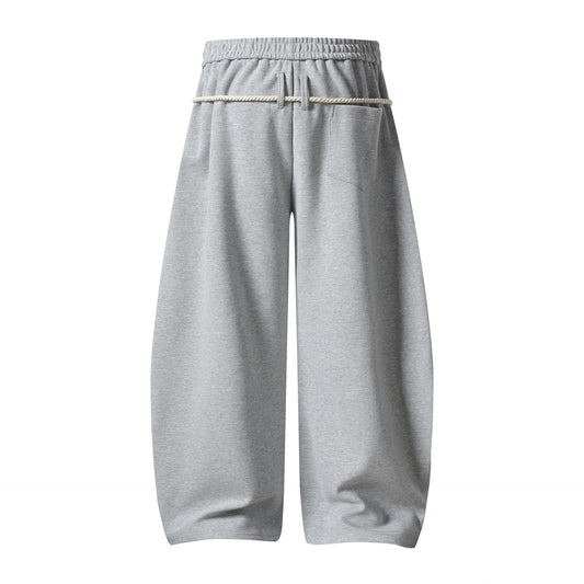 Casual plaid splicing strap casual sweatpants