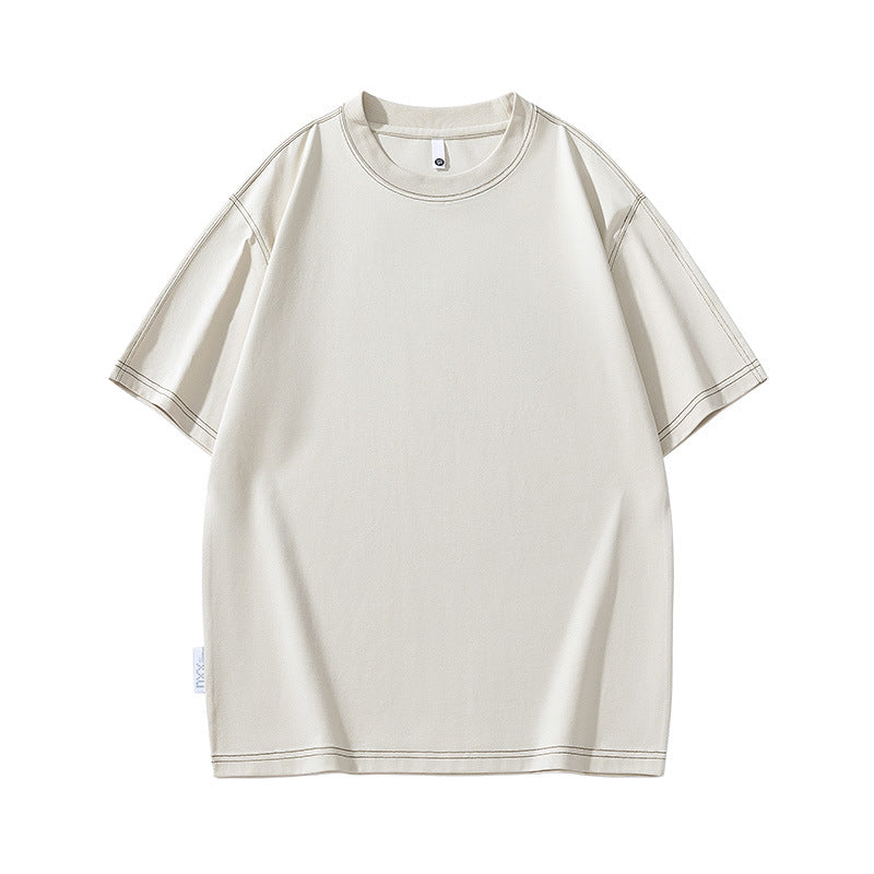 Short sleeved men's T-shirt summer collection line design top