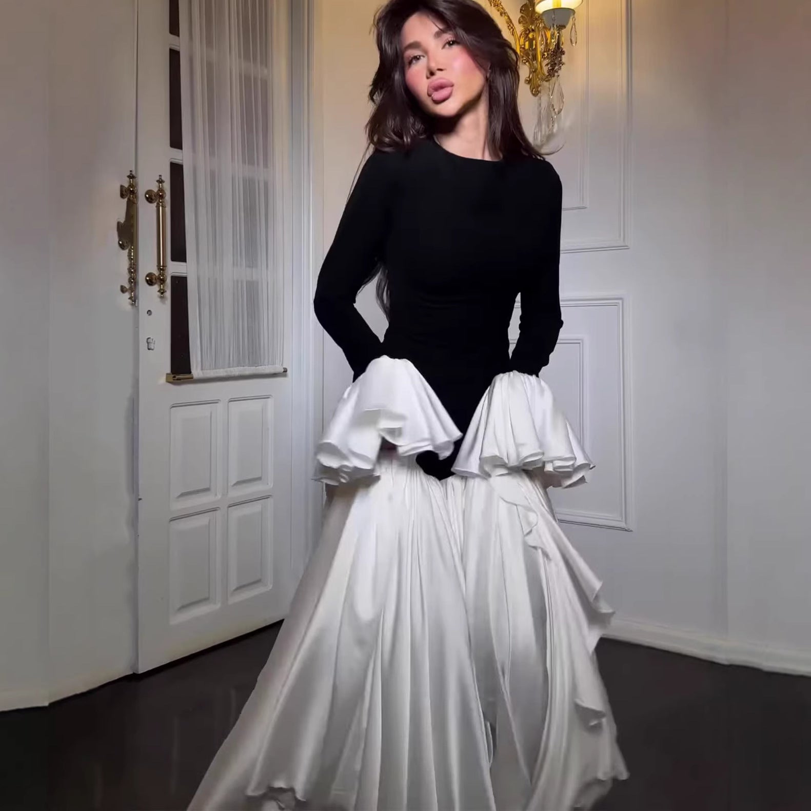 Elegant Summer Long Sleeve Maxi Dress for Women Comfortable Design