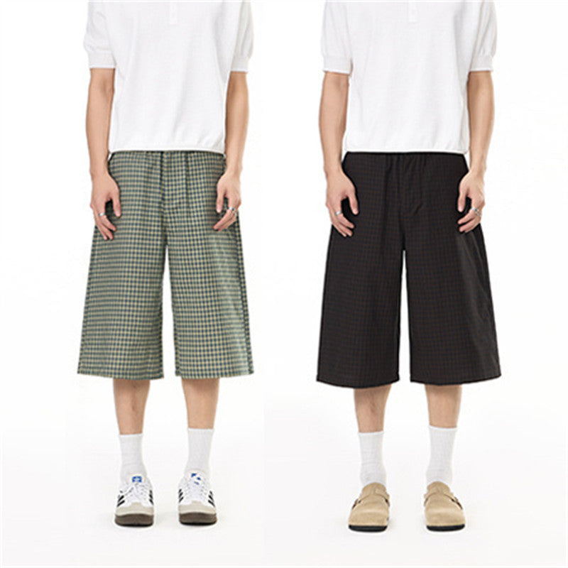 Plaid casual shorts