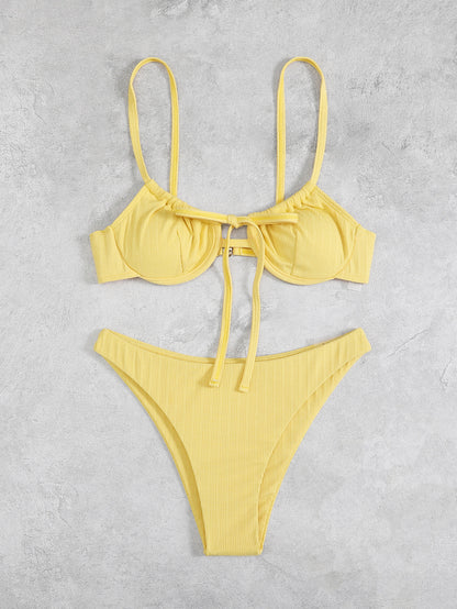 Bikini swimsuit, sexy lace-up one-piece for women, high-end bikini