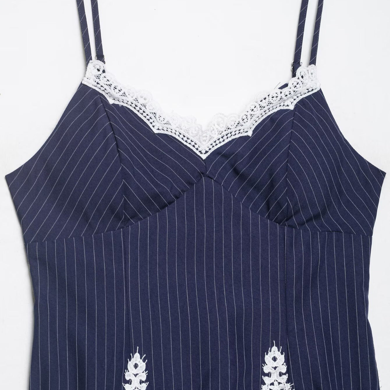 Chic Lace Spliced Strap Dress for Women Dress