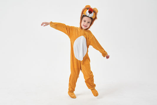 Zhumilian Parent-Child Halloween Party Costume Animal Performance Wear Adult and Kids Playful Lion