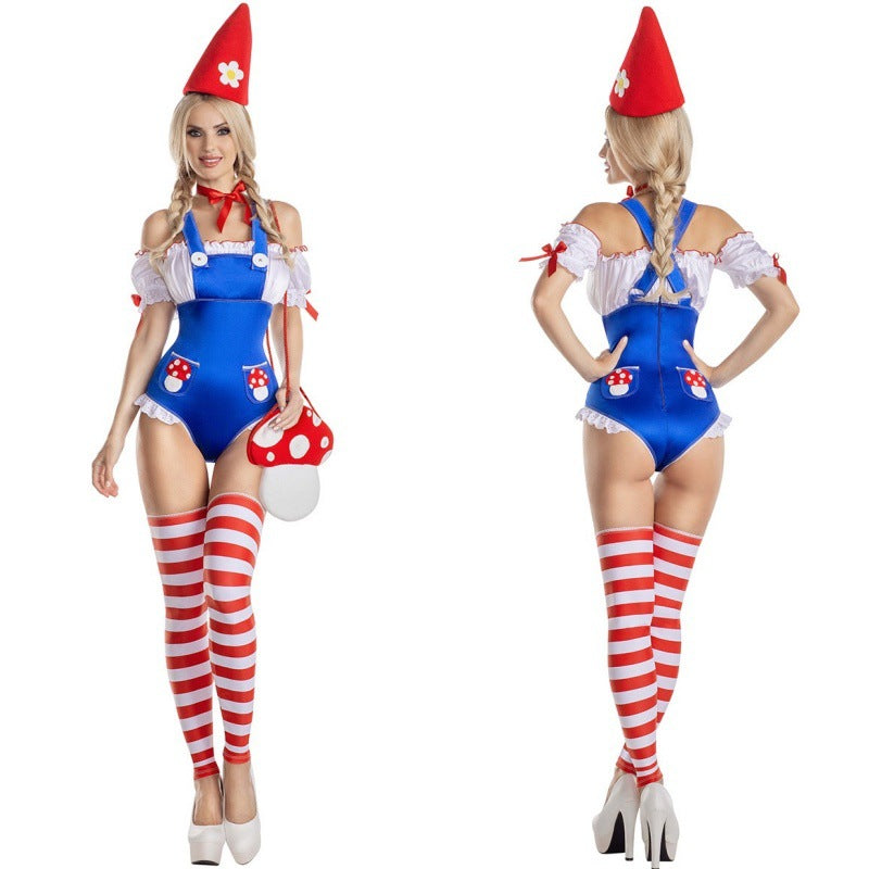 Halloween Circus Sexy Clown Costume for Women, Cosplay Party Outfit, Adult Performance Wear