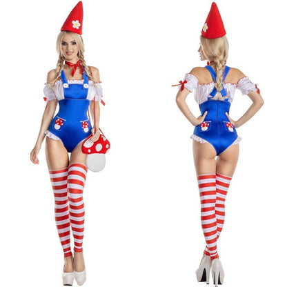Halloween Circus Sexy Clown Costume for Women, Cosplay Party Outfit, Adult Performance Wear