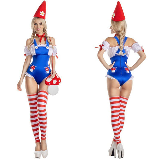 Halloween Circus Sexy Clown Costume for Women, Cosplay Party Outfit, Adult Performance Wear