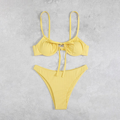 Bikini swimsuit, sexy lace-up one-piece for women, high-end bikini