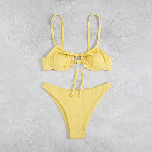 Bikini swimsuit, sexy lace-up one-piece for women, high-end bikini
