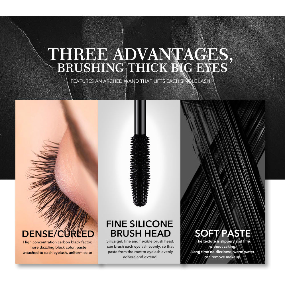 Miele Makeup ماسكارا سميكة مقلدة للماء مستحضرات تجميل