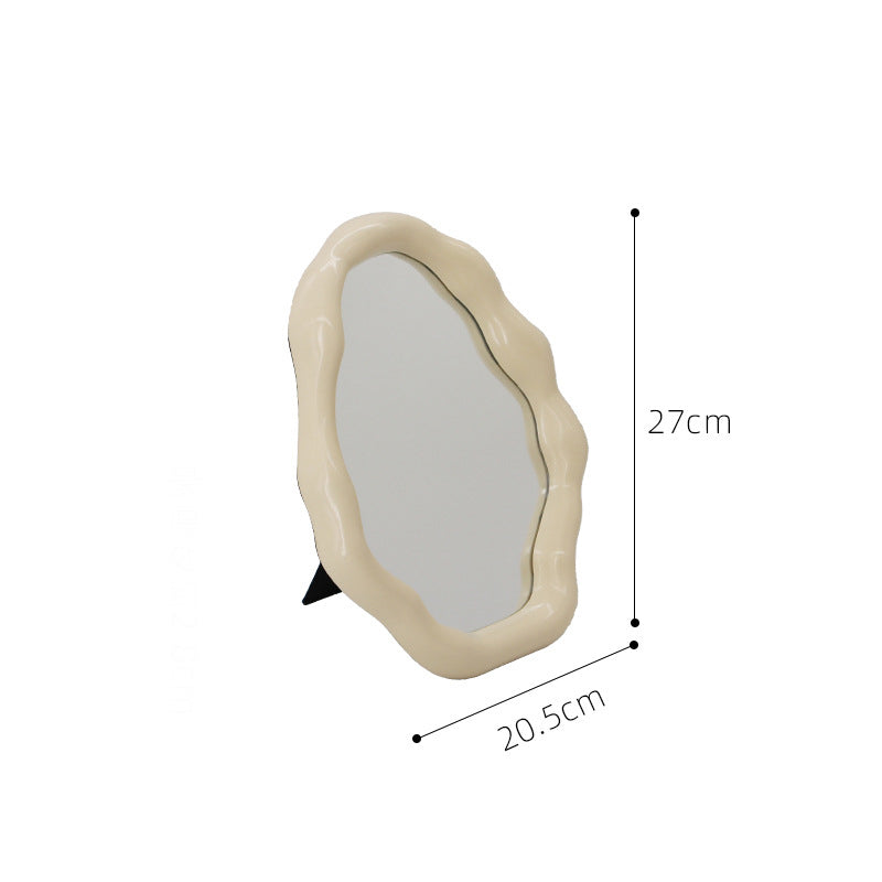 Cloud Irregular Makeup Mirror Desktop Storage Box