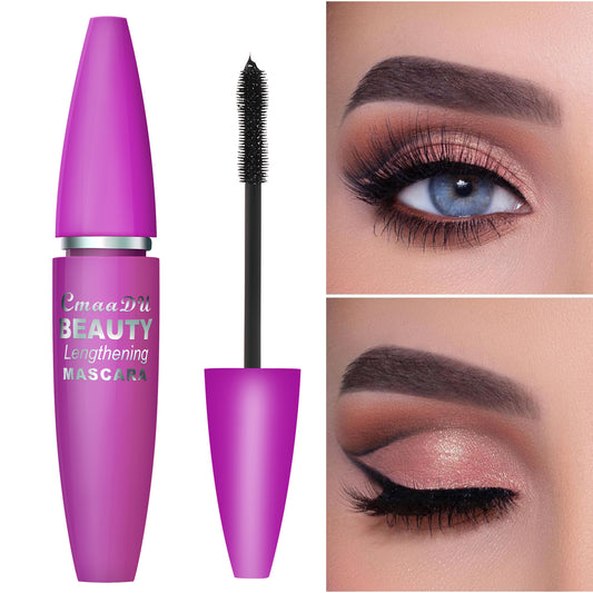 ماسكارا CmaaDu Makeup 4D لتكثيف وتجعيد الرموش، لا تلطخ بسهولة، رموش صناعية