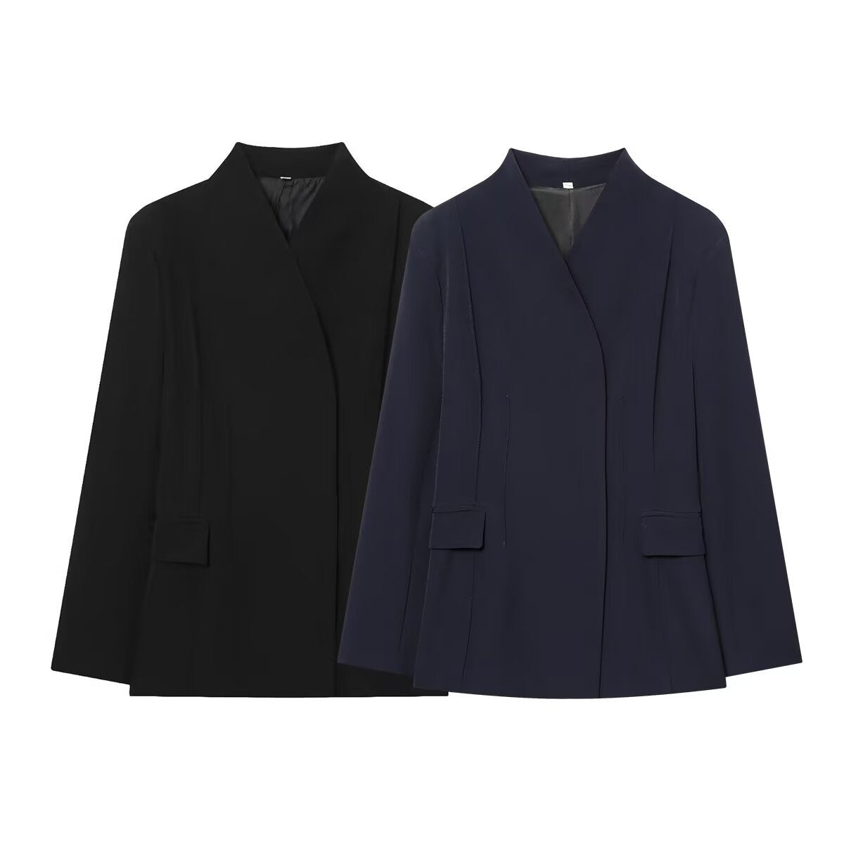 Solid color series slim fit suit jacket