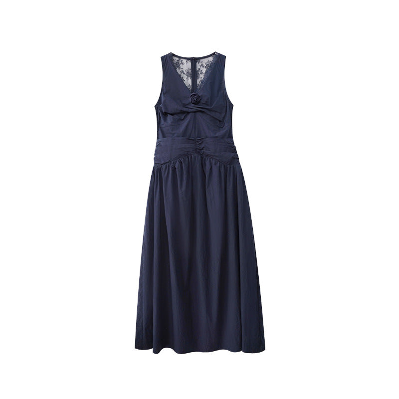 Sleeveless vest dress for women