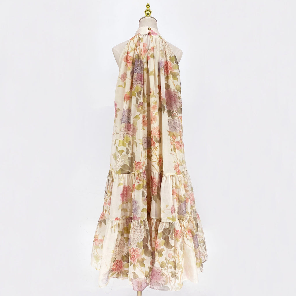 designer runway tank dresses for women traf zevity loose floral print summer party evening festival beach lady dress vestido