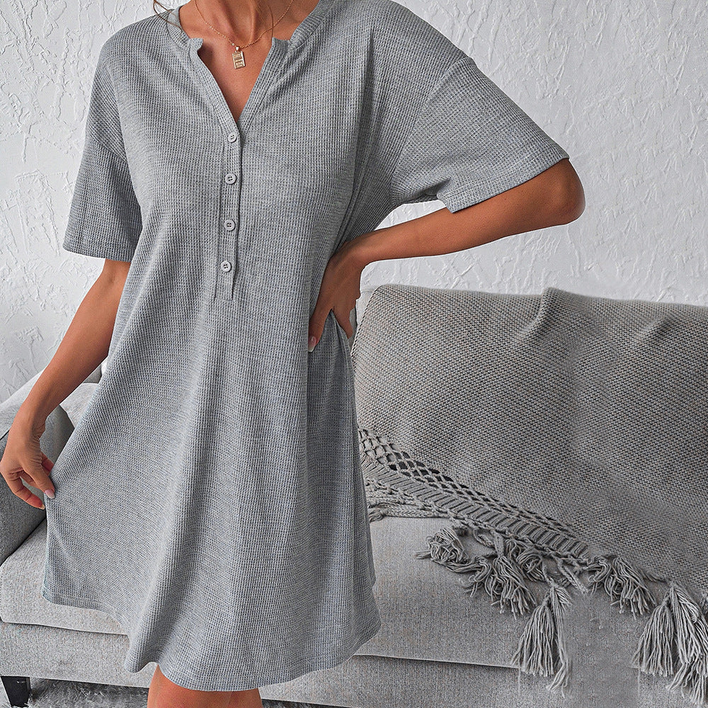 Commuter simple dress summer loose comfortable nightdress women