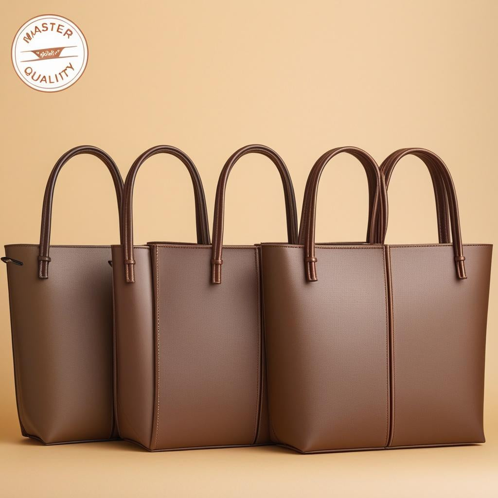 Premium Leather Tote Bag - Women's Large Capacity Shoulder Bag | Available in 5 Colors